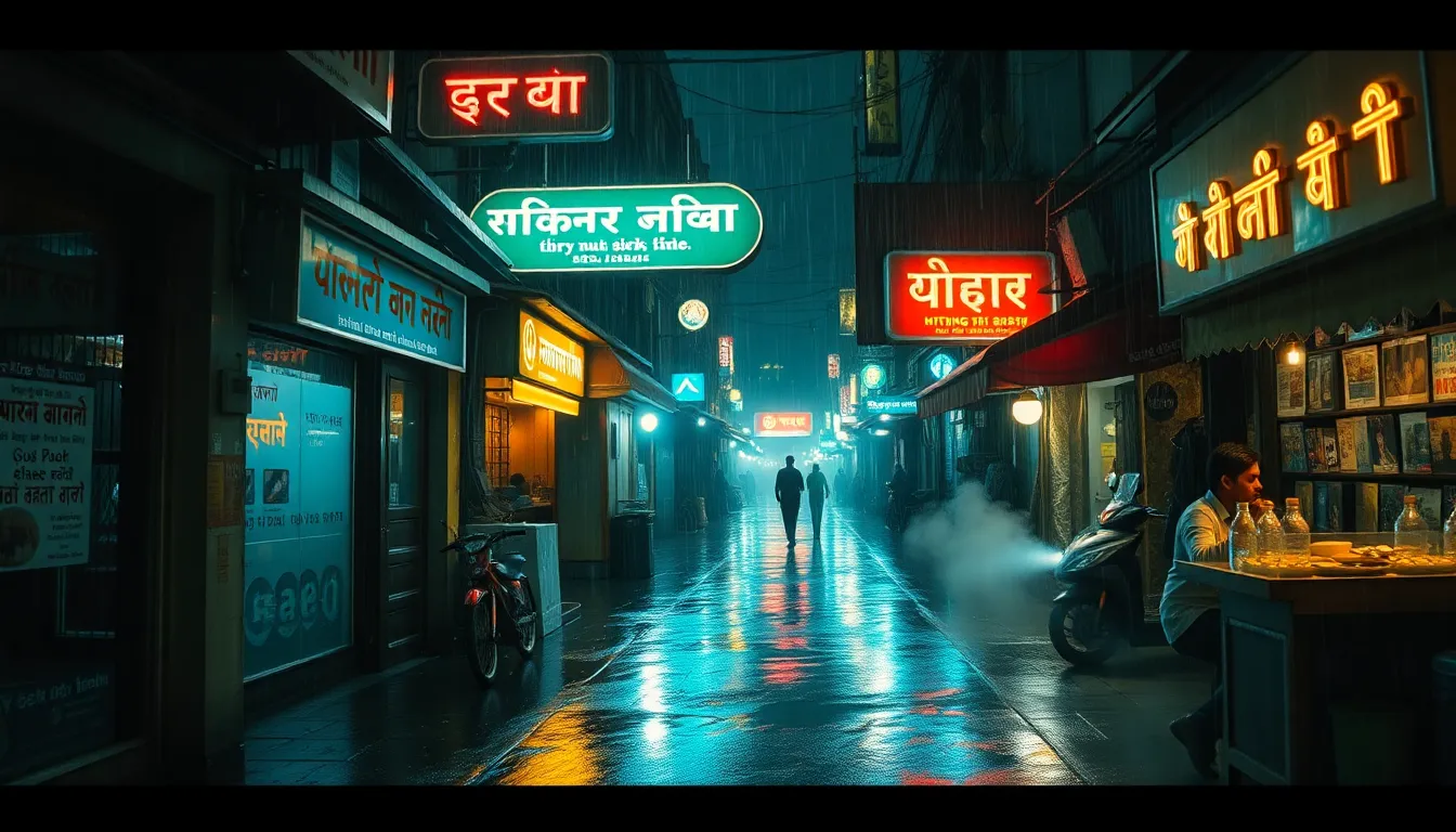 Mumbai Neon Alley